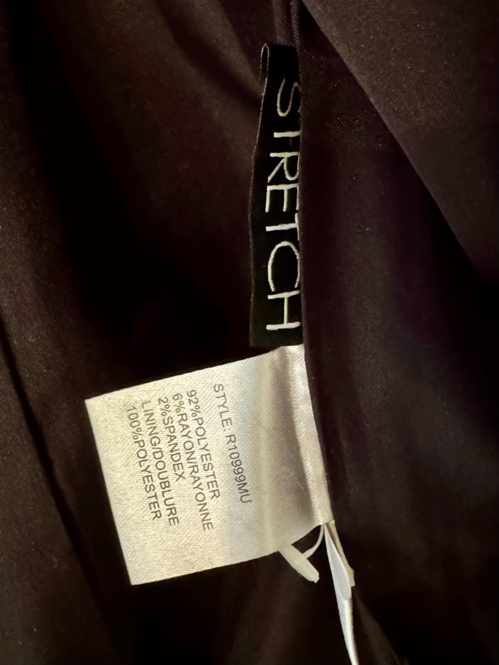 Conrad C Collection Sz 4 Stretch Blazer Jacket 3-Button Black Contrast Collar. - Picture 8 of 8